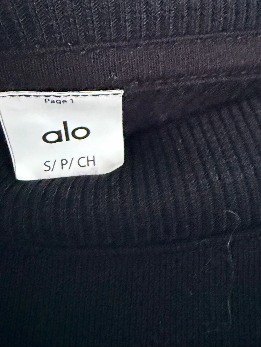 Alo Yoga Cropped Accolade Crewneck - Black
